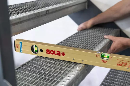 Sola AZM Αλφάδι Αλουμινίου Μαγνητικό 50εκ. με 2 Μάτια