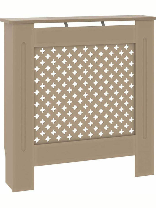 vidaXL MDF Brown Radiator Cover 78x19x81.5cm
