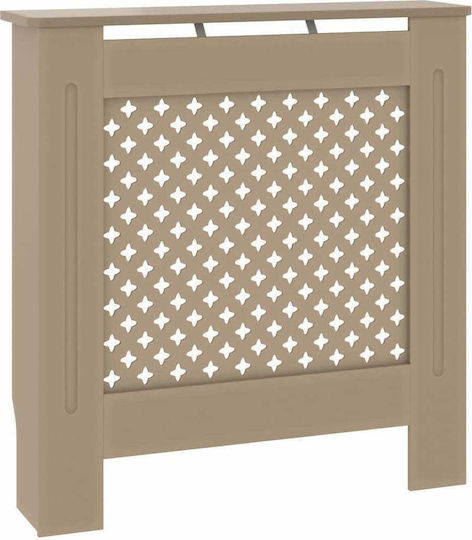 vidaXL Radiator Cover Made of MDF Brown 78x19x81.5 cm