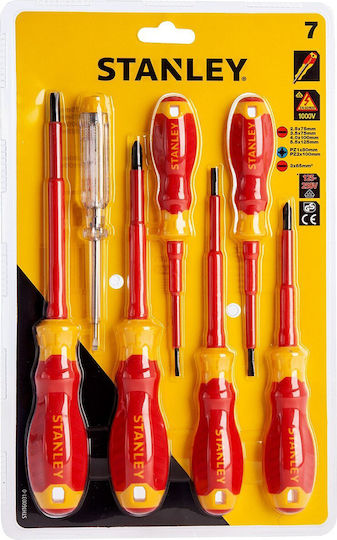 Stanley Σετ 7 Κατσαβίδια Ηλεκτρολόγου VDE 1000V