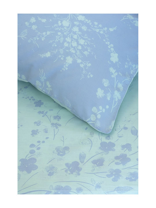 Kocoon Bettwäsche-Set Einzel 160x270cm. Mystique Blue 3Stück