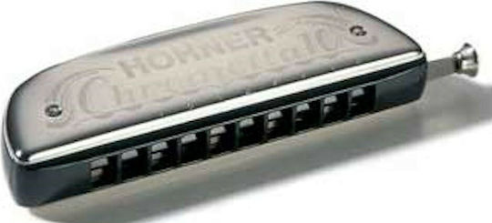 Hohner Chromatic Harmonica Chrometta 10 253/40 Key of C (Do) Major