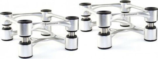 IsoAcoustics Speaker Stands Aperta in Silver Color