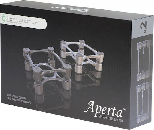 IsoAcoustics Speaker Stands Aperta in Silver Color