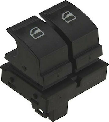 NTY Comutator Geamuri Auto pentru Skoda Fabia / Octavia 4pin Negru