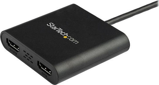 StarTech Μετατροπέας USB-A male σε HDMI 2x female 1τμχ USB32HD2