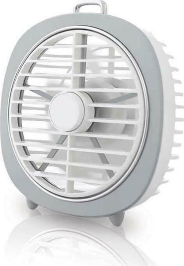 Lineme USB Rechargeable Fan 4W White 02-00405