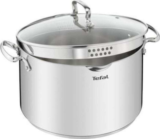 Tefal Duetto+ Βαθιά Ανοξείδωτη Κατσαρόλα 10lt / 28cm Tefal Duetto+ Βαθιά Ανοξείδωτη Κατσαρόλα 10lt / 28cm
