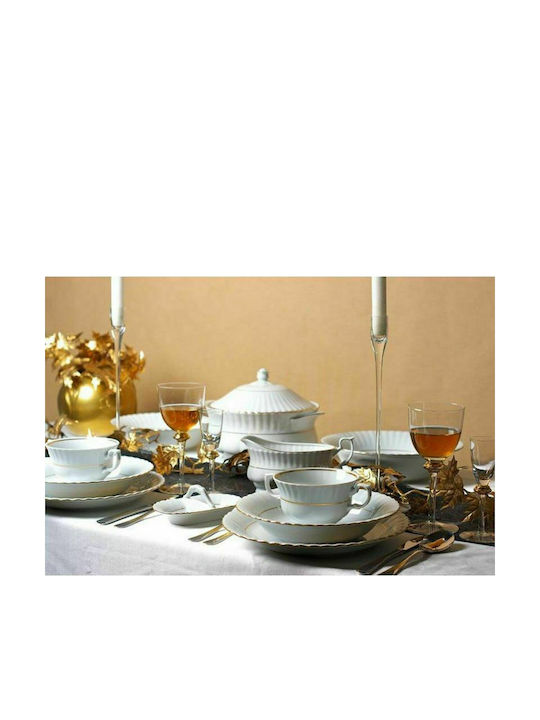 Cryspo Trio Ivona Dinnerware Set White