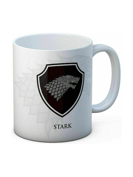 Sd Toys Game of Thrones - Stark Shield Ceramic Cup White 330ml