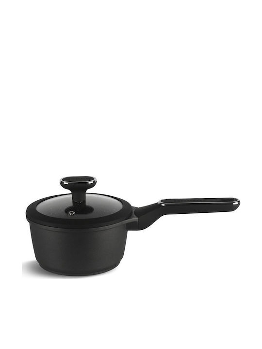 Edenberg Cookware Set of Aluminum with Stone Coating Black 10pcs