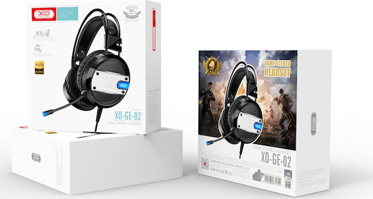 XO GE-02 Надушници Гейминг Слушалки с Свързаност 2x3,5 мм USB