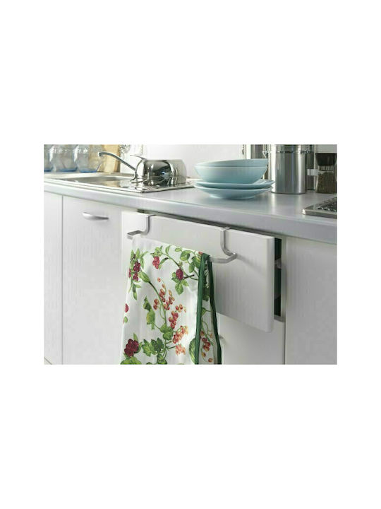 Metaltex Single Wall-Mounted Bathroom Rail ​30x8cm Silver