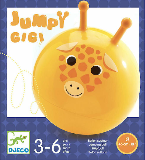 Djeco Hoppers Ball Ball Giraffe For 6+ Years Yellow 45cm