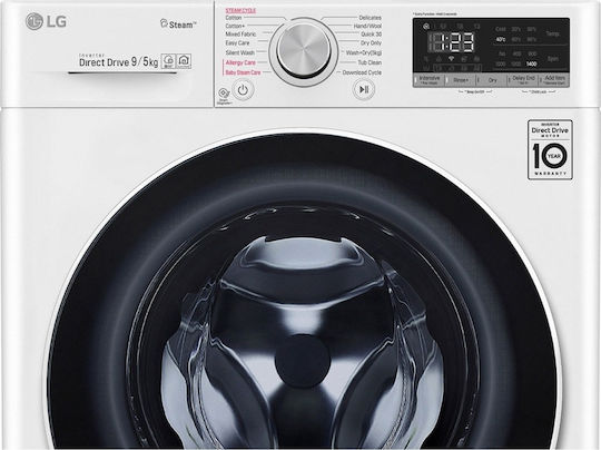 LG Washer Dryer 9kg/5kg Steam 1600 Rounds with Wi-Fi