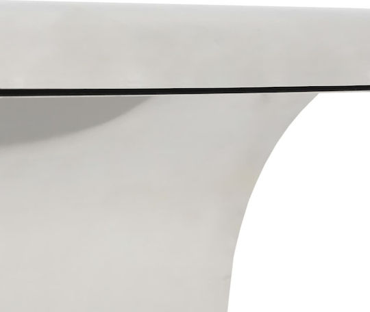 vidaXL Pool Waterfall made of Stainless Steel 60x50x30cm Silver