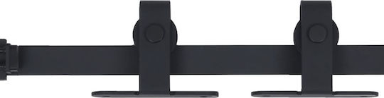 vidaXL Schiebetürmechanismus für Türknaufe 183cm Schwarze