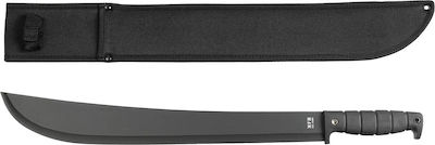 MFH Kongo Machete Black with Blade made of Stainless Steel in Sheath