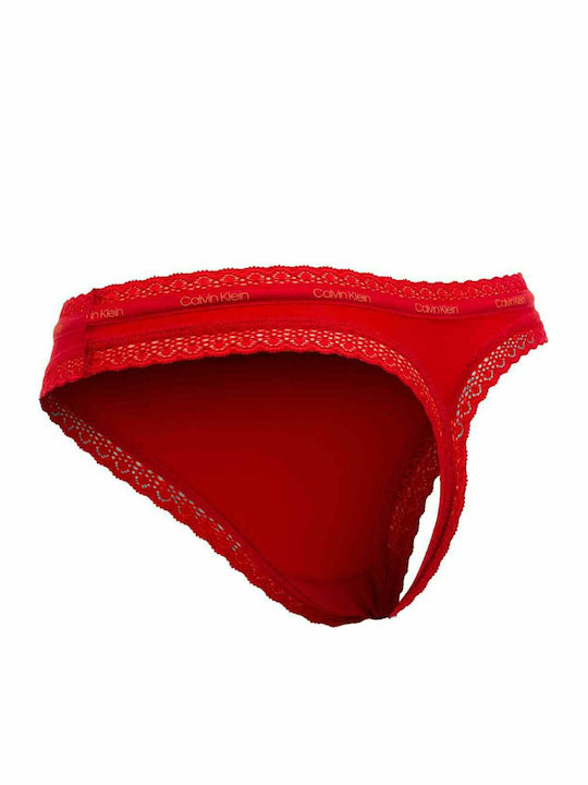 Γυναικεία String 3Pack με Δαντέλα Purple/Red/Navy