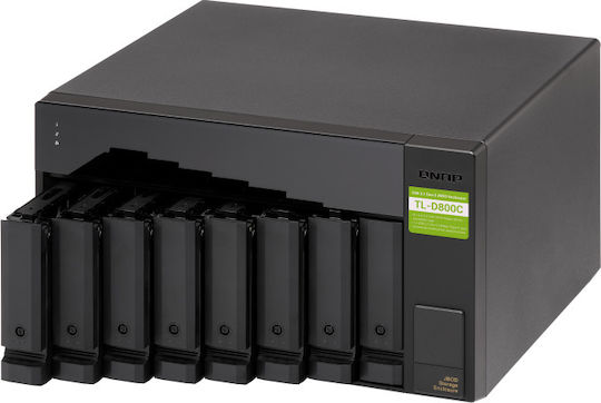 QNap TL-D800C (USB) Case for 8 Hard Drives 3.5" SATA III with Connection Type-C