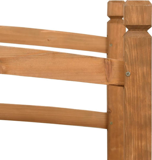 vidaXL Διακοσμητική Γέφυρα Κήπου Ξύλινη 140x60x60cm 140x60x60εκ. 313890