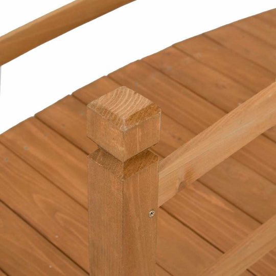 vidaXL Διακοσμητική Γέφυρα Κήπου Ξύλινη 140x60x60cm 140x60x60εκ. 313890