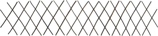 Grătare Pliabile De Grădină Din Lemn Cu Design În Grilă Rombul Maro 180x30cm 5 Piese