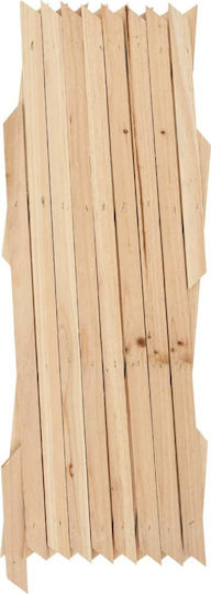 Foldable Wooden Garden Trellises with Rhombus Grid Design in Beige Colour 180x30cm 5 Pieces