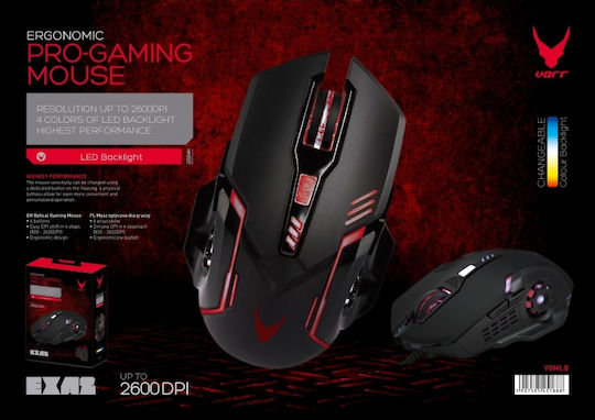Omega Varr EXA2 RGB Gaming Gaming Maus Schwarz