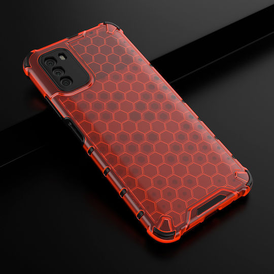 Hurtel Honeycomb Задна корица Силикон Червен (Poco M3 / Redmi 9T)