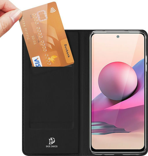 Dux Ducis Skin Pro Book Synthetic Leather Black (Redmi Note 10 / 10s / Poco M5s)