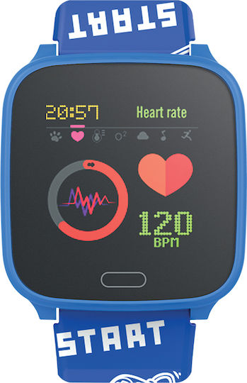Forever JW-100 Smartwatch mit Pulsmesser (Blau)