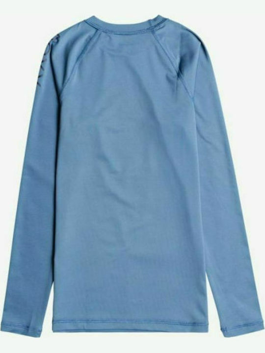 Roxy Beach Classics Kids Swimwear UV Long Sleeve Shirt Light Blue