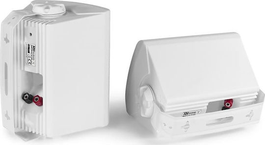 Power Dynamics BGO40 Passive Wall Installation Speakers Pair 14.5x12.7x19.8cm White