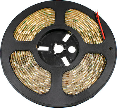 GloboStar Waterproof LED Strip Power Supply 12V with Cold White Light Length 5m and 60 LEDs per Meter SMD5050