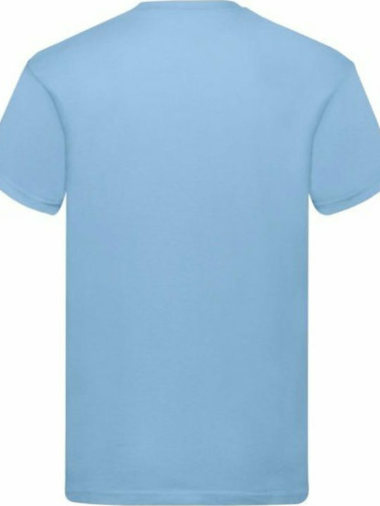 Fruit of the Loom Original T Men's Short Sleeve Promotional T-Shirt Sky Blue