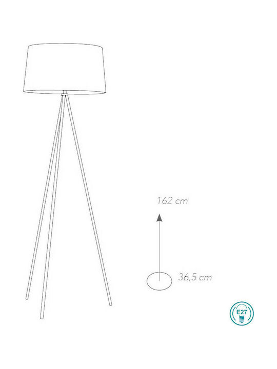 Fan Europe Marilyn Φωτιστικό Δαπέδου Υ155xΜ48εκ. με Ντουί για Λαμπτήρα E27 Γκρι