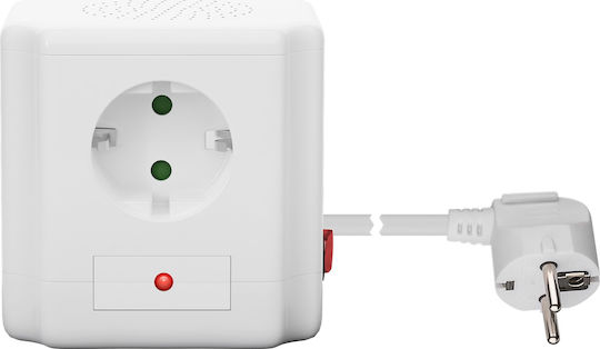 Goobay Bandă de alimentare Securitate 4 Prize cu 2 USB-A, Comutator și Cablu 1.5m