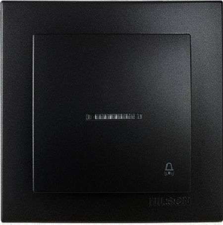 Nilson Knopf Treppe mit Kontrollleuchte in Schwarz Farbe 24221013