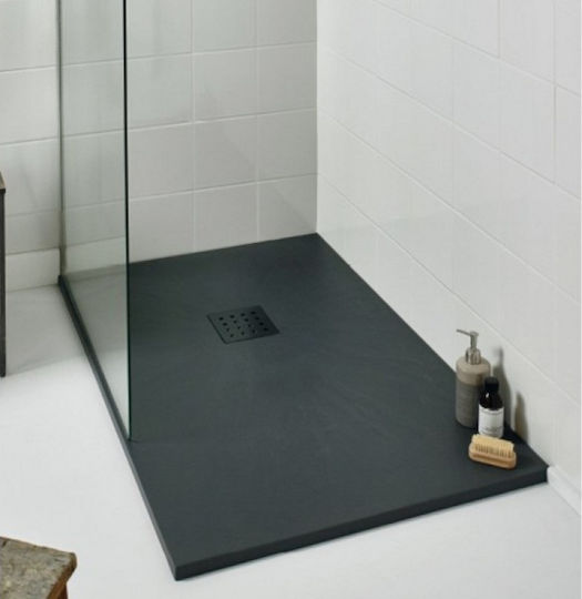 Karag Square Artificial Stone Shower Ardesia Pietra 80x80x2.5cm
