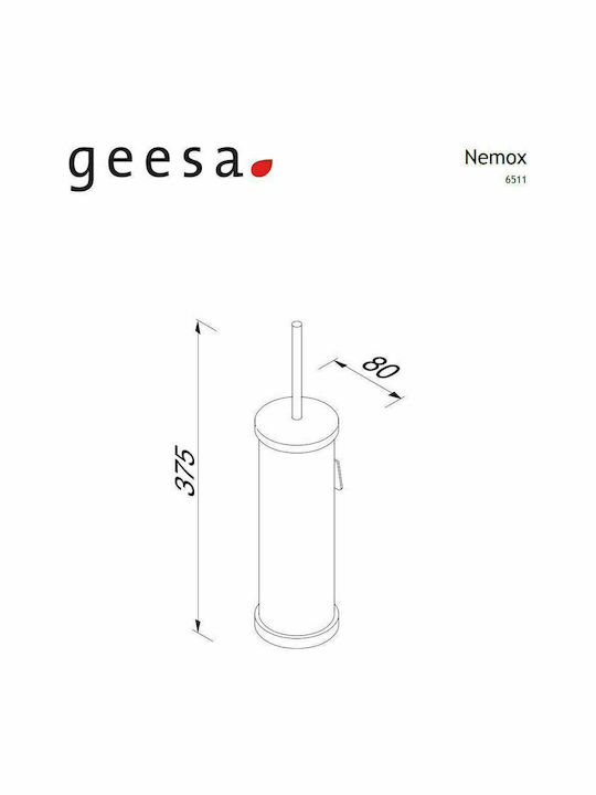 Geesa Nemox 6511 Μεταλλικό Πιγκάλ Μπάνιου Gold Brushed