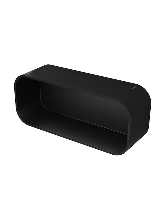 Geesa Plastic Sponge Holder Wall Mounted Black Matt Black Matt