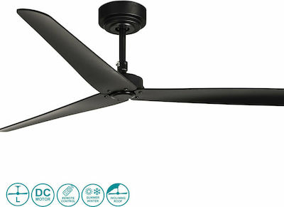 Faro Barcelona Milos 34100 Ceiling Fan 132cm Black