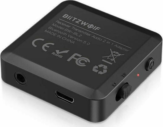 BlitzWolf v5 Bluetooth 5 Receiver Transmitter with 3.5mm Jack Output Port