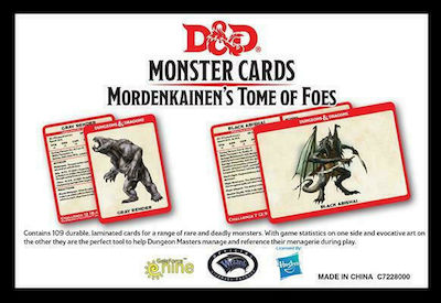 Wizards of the Coast D&D Monster Cards: Mordenkainen's Tome of Foes (109 cards) Dungeons & Dragons Палуба GF9C72280000