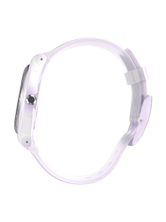 Swatch Pink Mist Herrenuhr 41mm Batterie mit Rosa Kautschukarmband