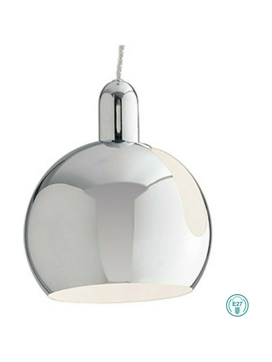 Fan Europe Narciso-S20 Pendant Light Single-Light for Socket E27 Silver I-NARCISO-S20