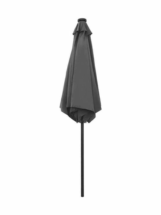 Circular Aluminum Grey Garden & Terrace Parasol Φ2.7m