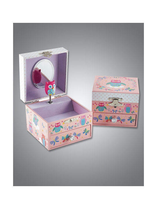 Floss & Rock Kids Jewelery Box Κουκουβάγιες & Πεταλούδες Wooden 1pcs