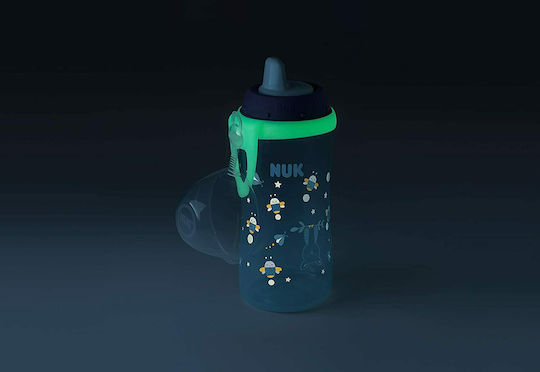 Nuk Kiddy Cup Night Educational Sippy Cup Plastic Blue for 12m+m+ 300ml